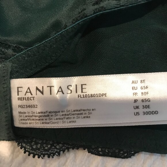 Fantasie Reflect Bra in Emerald Green 30DDD (30E UK) - Picture 6 of 7